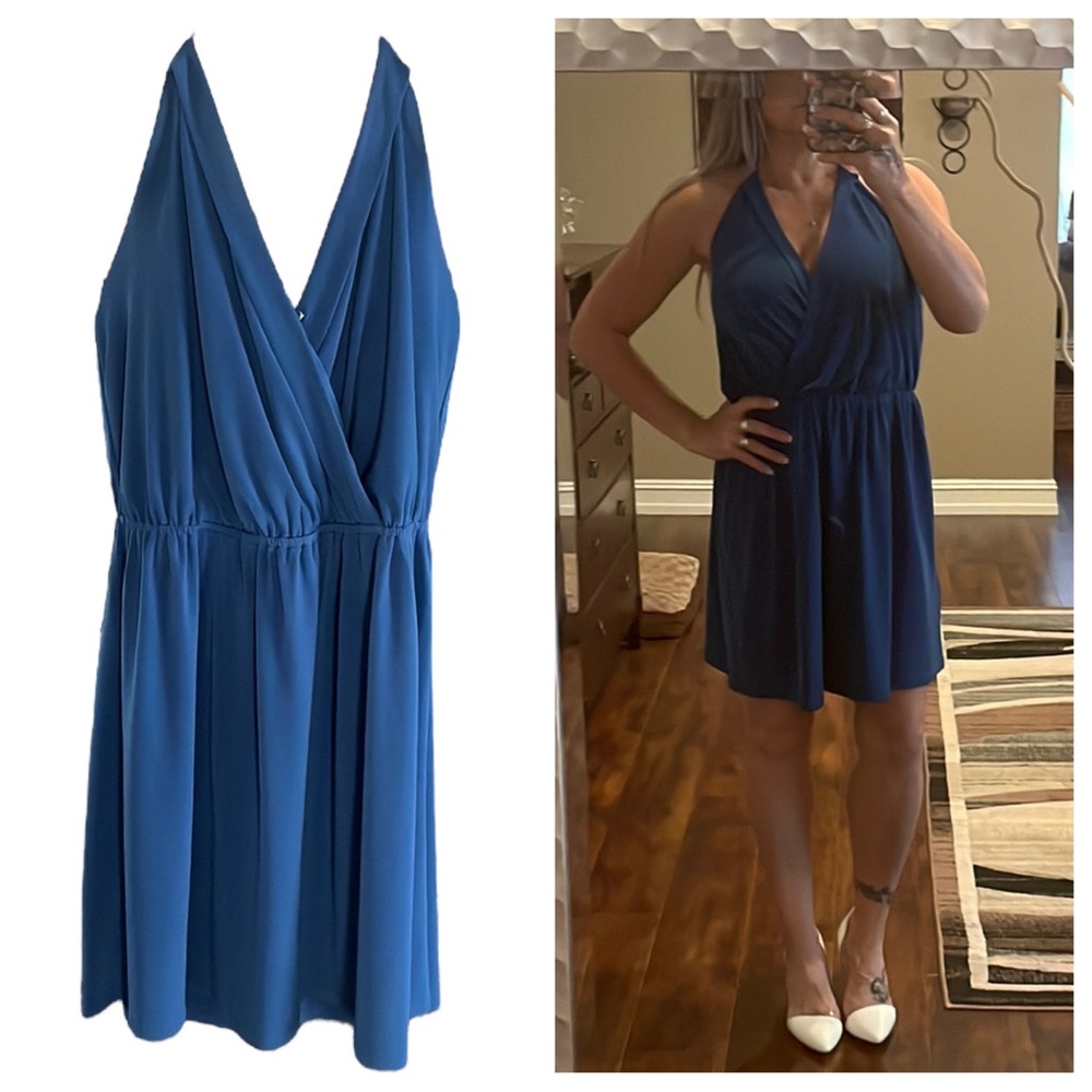 BCBGENERATION exposed back halter dress